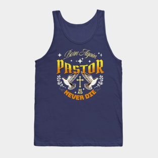 Pastor - Bold Yellow Christian Streetwear Tank Top